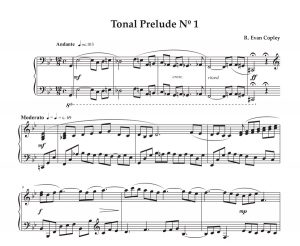 Tonal Preludes nos. 1-5 by R.Evan Copley