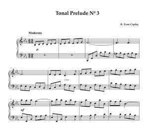 Tonal Preludes nos. 1-5 by R.Evan Copley