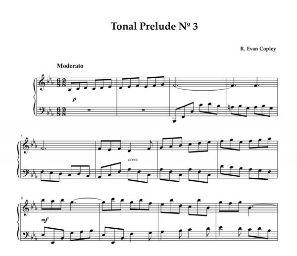 Tonal Preludes no.3 excerpt no.