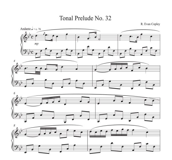 Tonal Prelude No. 32 by R. Evan Copley