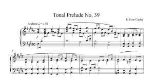 Tonal Preludes nos. 36-40 by R.Evan Copley