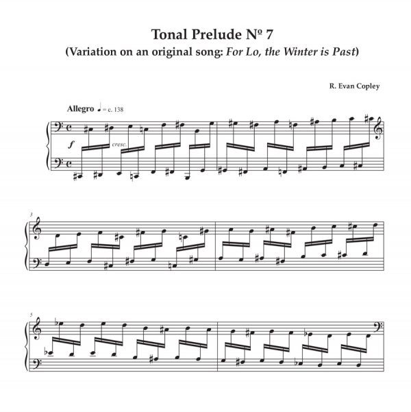 Tonal Prelude No. 7 by R. Evan Copley