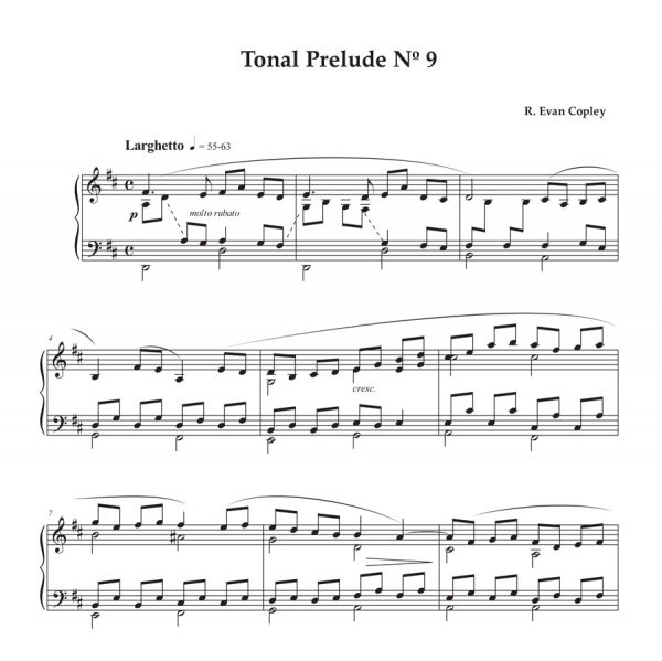 Tonal Prelude No. 9 by R. Evan Copley