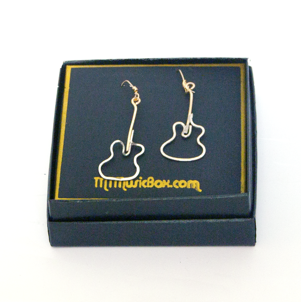 Electric guitar earrings