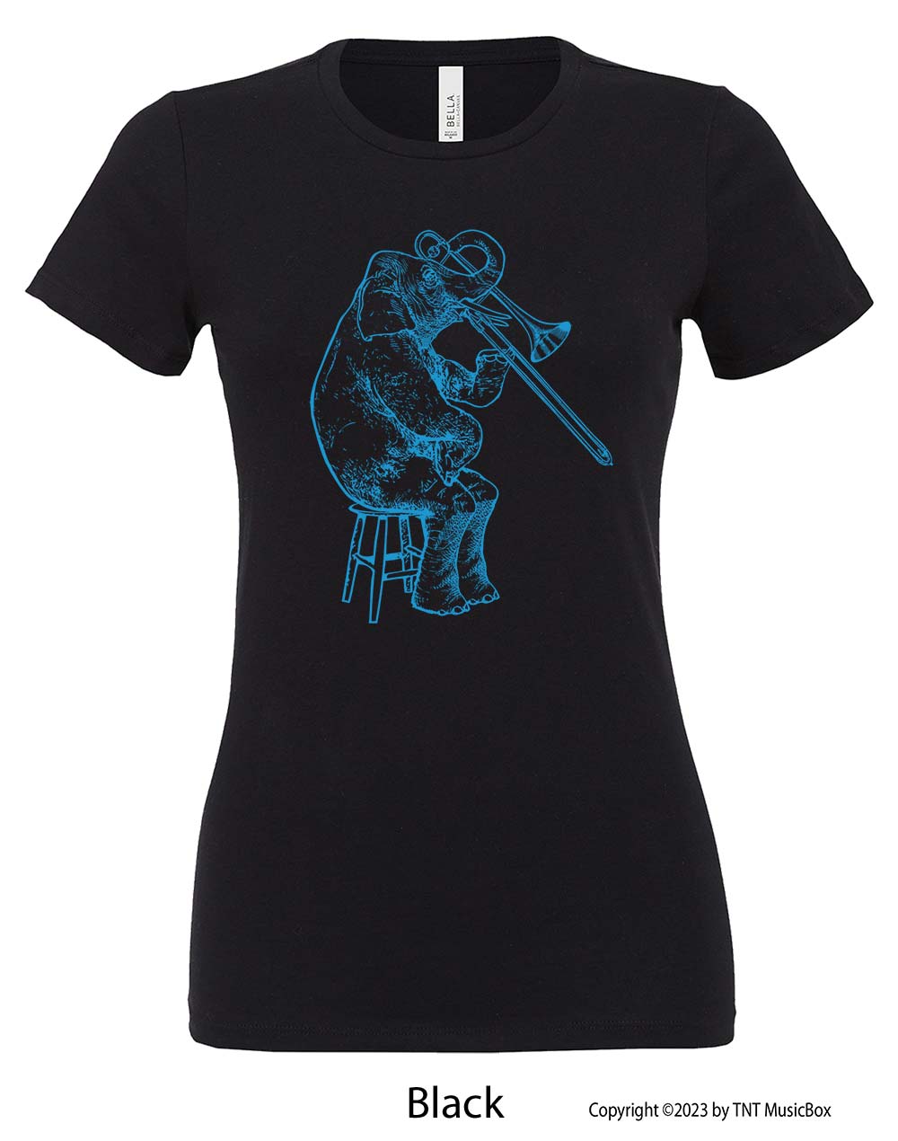 Elephant Playing Trombone – Relaxed Fit