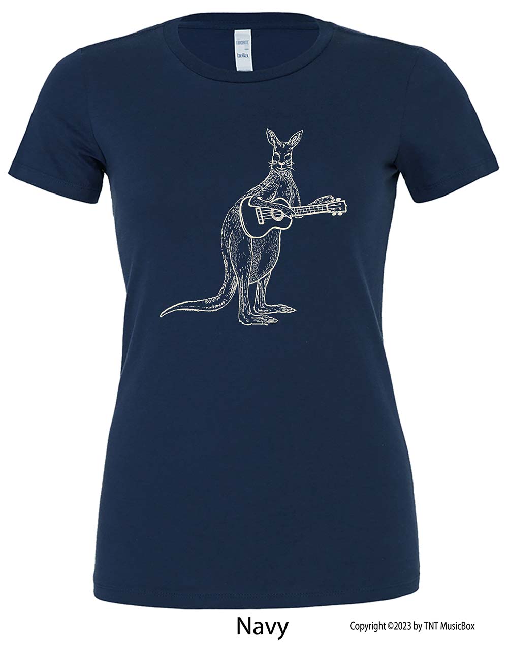 Kangaroo Playing Ukulele- Slim Fit