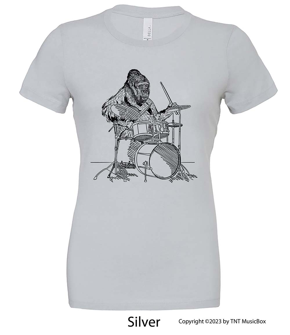 Gorilla Playing Drums – Slim Fit