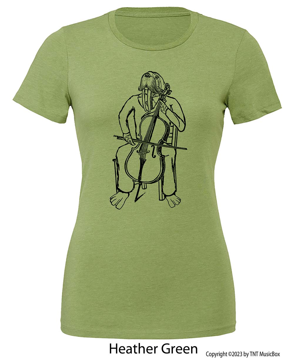 Walrus Playing Cello – Slim Fit