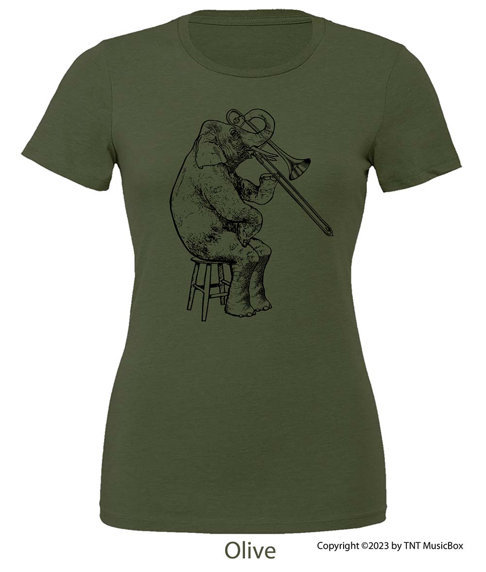 Elephant Playing Trombone – Relaxed Fit