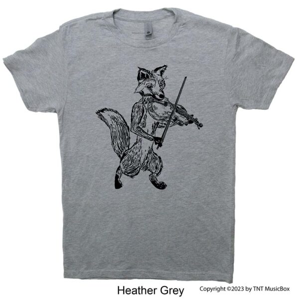 Fox playing Violin Graphic on t-shirt