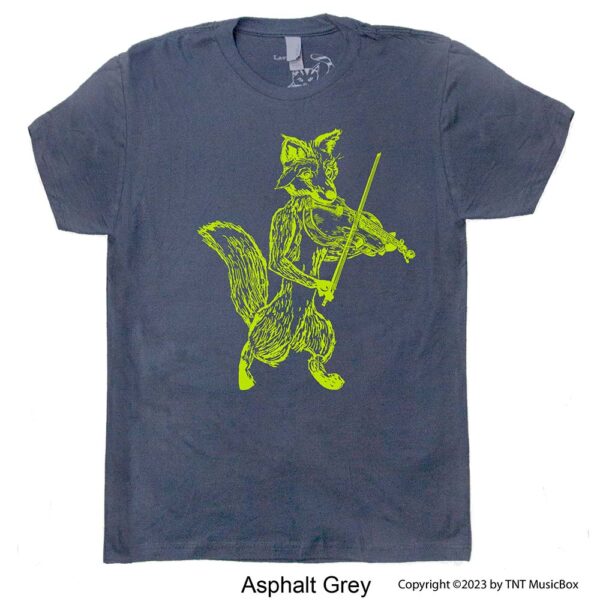 Fox playing Violin Graphic on t-shirt