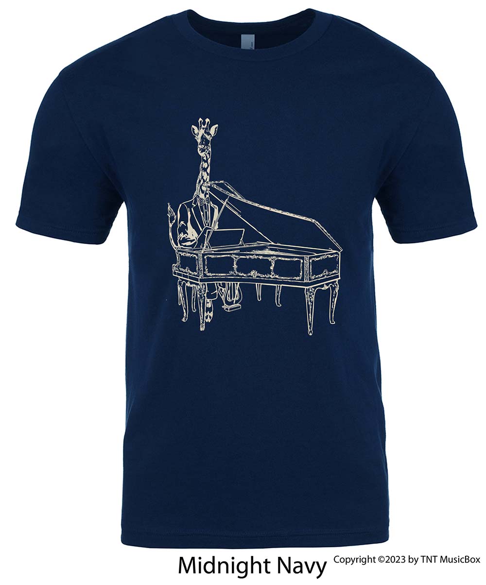 Giraffe Playing Piano
