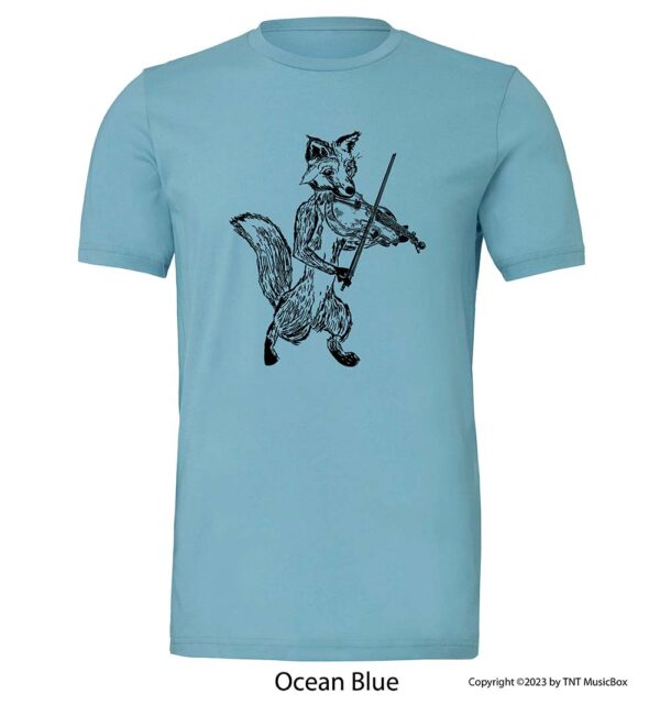 Fox playing Violin Graphic on t-shirt