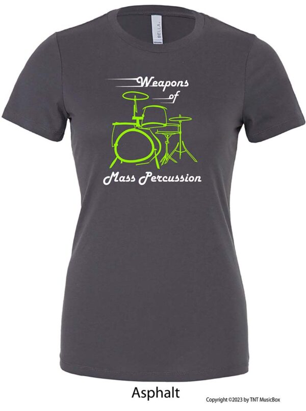 Weapons of Mass Percussion on an Asphalt T-Shirt