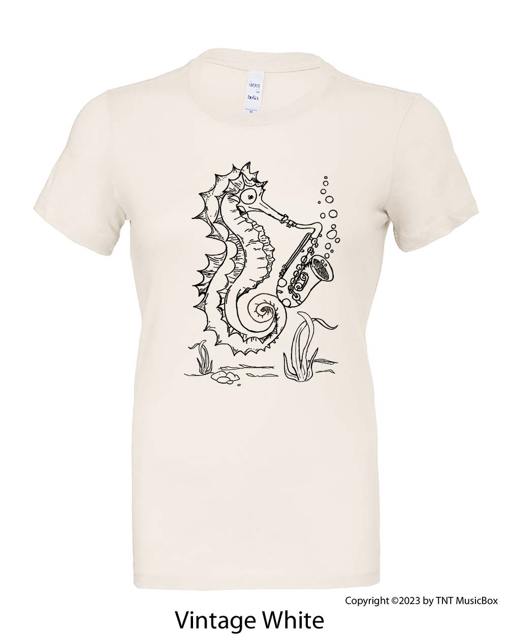 Seahorse Playing Saxophone – Relaxed Fit