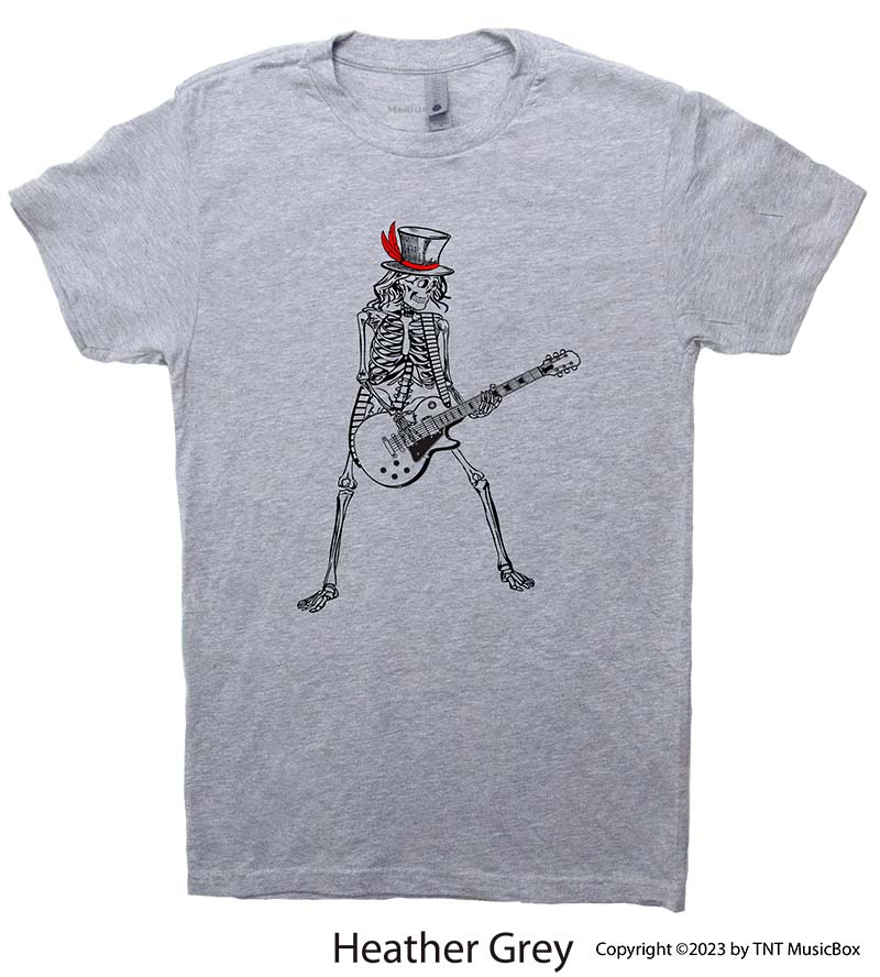 Skeleton Playing Guitar